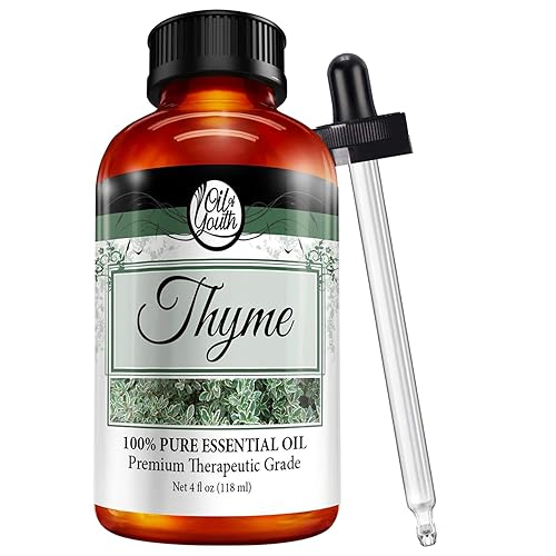 Oil Of Youth Essential Oils 4Oz - Thyme Essential Oil - 4 Fluid Ounces