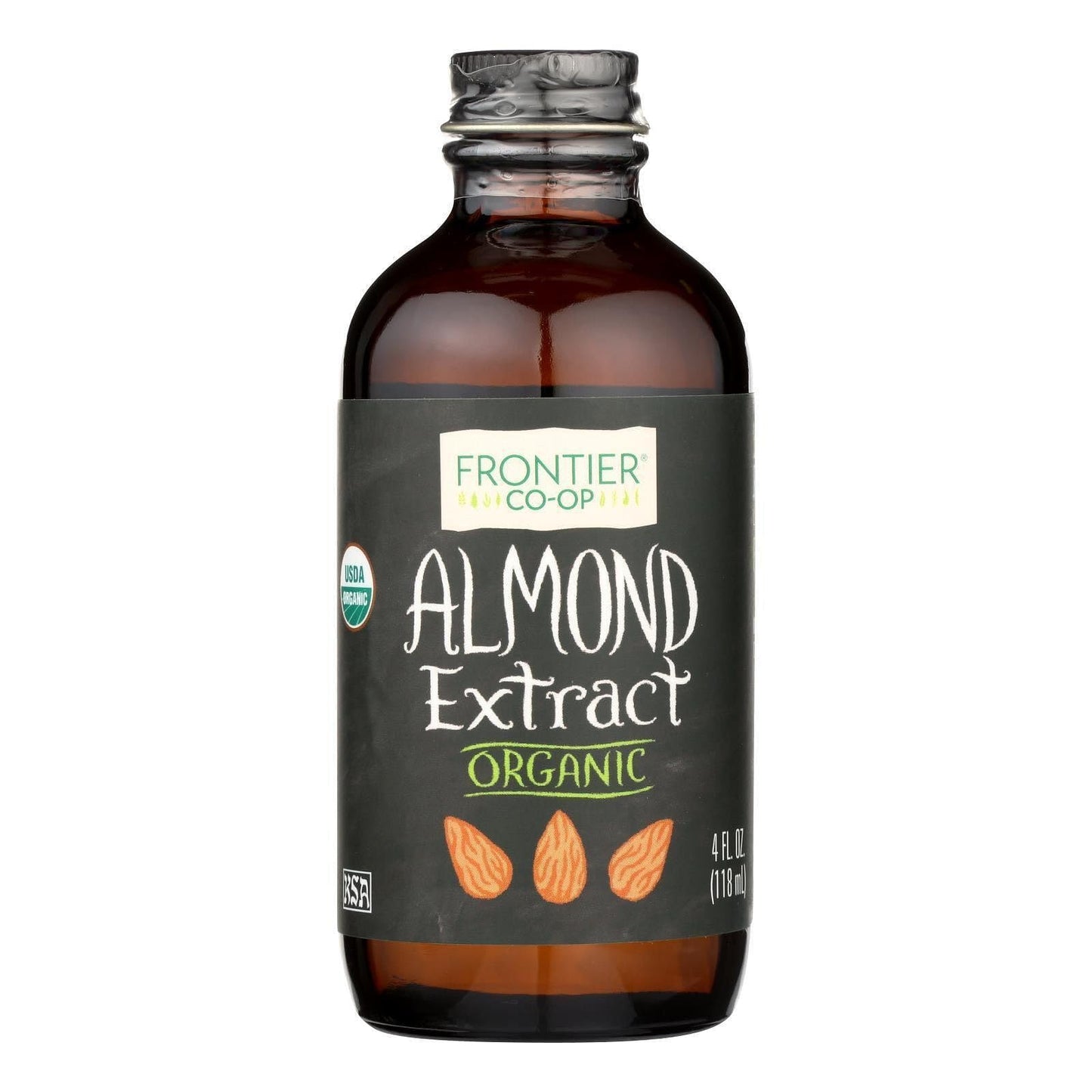 Frontier Almond Extract Certified Organic, 4-Ounce Bottle