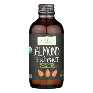 Frontier Almond Extract Certified Organic, 4-Ounce Bottle