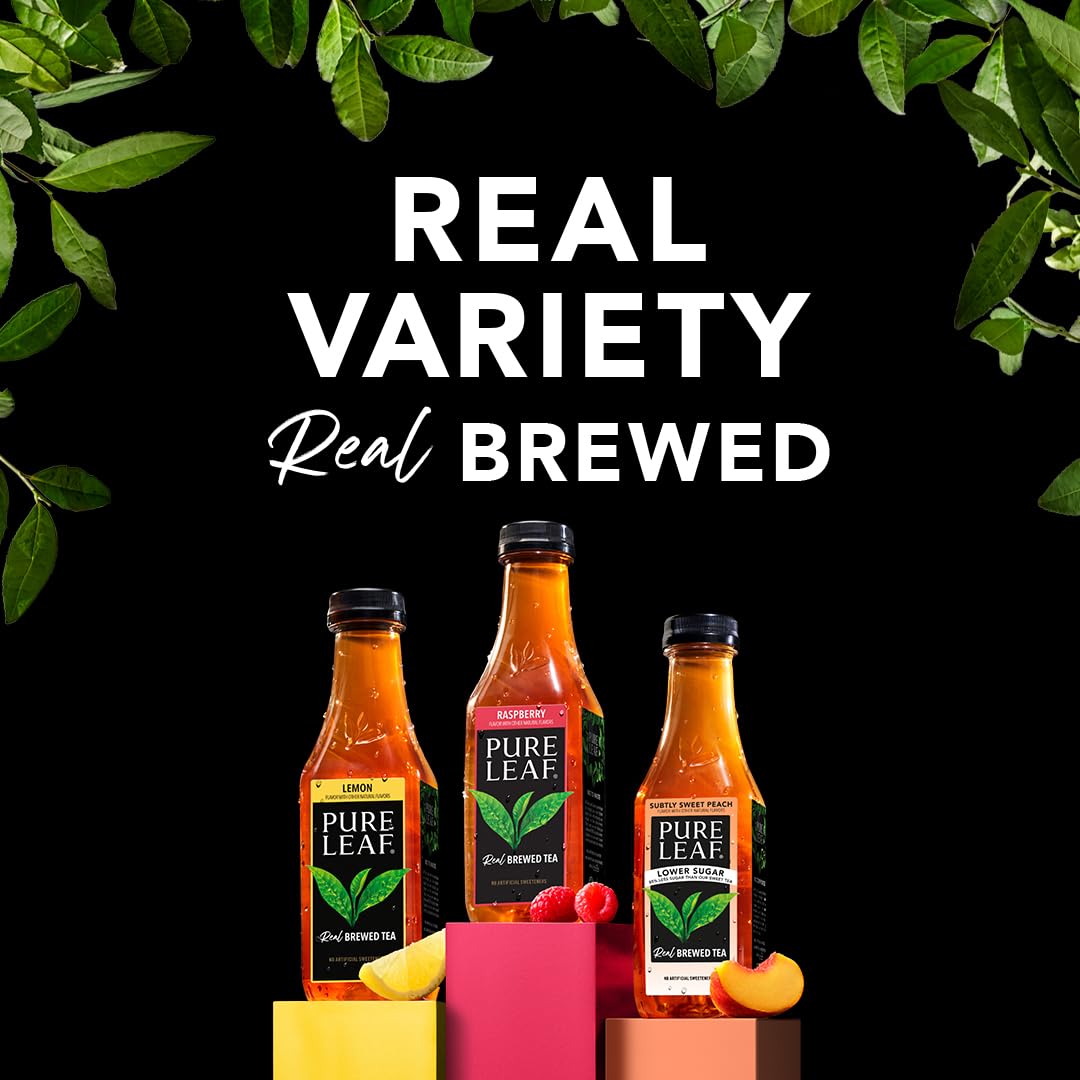 Pure Leaf Iced Tea, Zero Sugar Sweet Tea, 18.5 Fl Oz Bottles (Pack Of 12)
