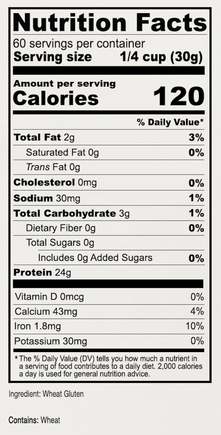 Anthony's Vital Wheat Gluten, Vegan, Non-GMO, Keto Friendly, 4 lb (64 oz)