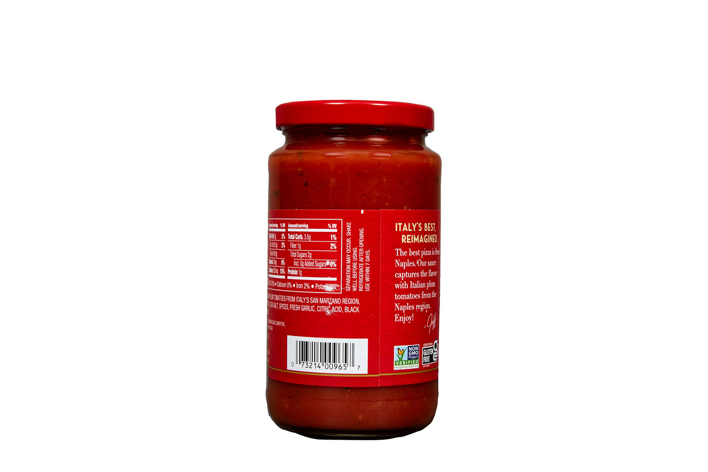 Mezzetta Pizza Sauce 14 Ounce Jar - Traditional Italian Style With Tomatoes, Extra Virgin Olive Oil & Garlic - Gourmet - Authent