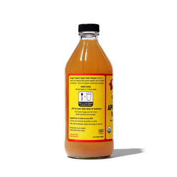 Bragg Organic Raw Apple Cider Vinegar, 16 Fl Oz, Pack of 1, Model 62453