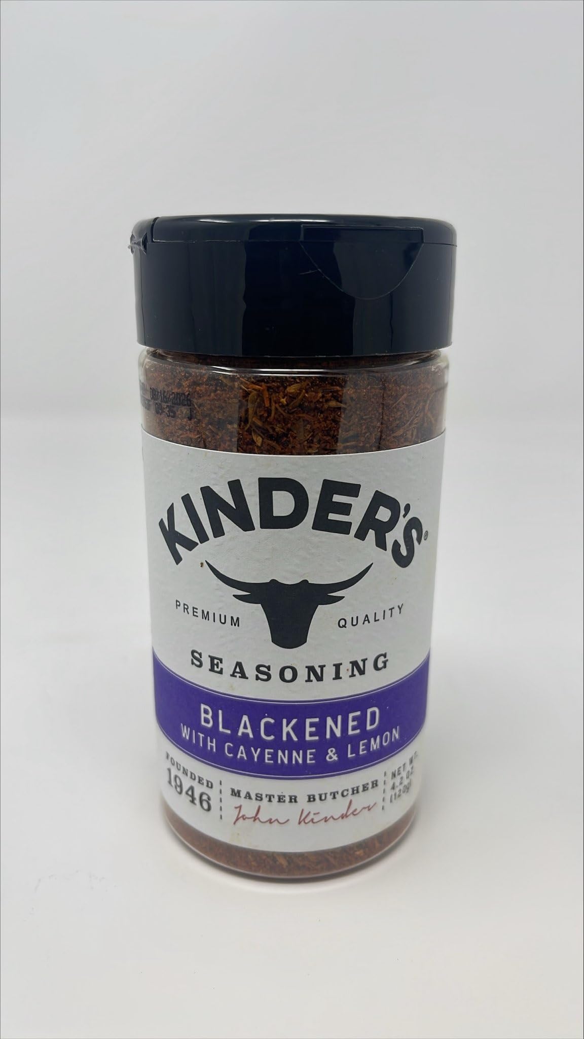 Kinders Blackened with Cayenne and Lemon Seasoning, 4.2 Ounce