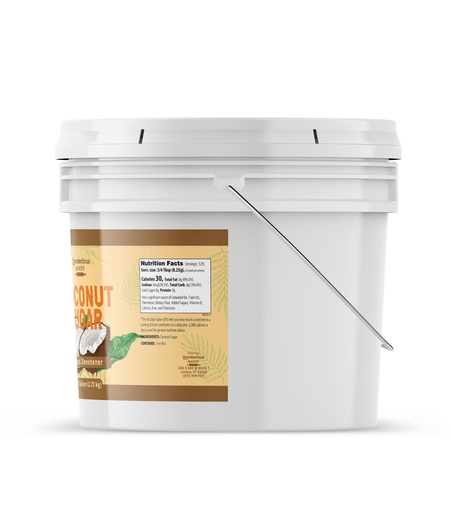 Unpretentious Coconut Sugar (1 Gallon)