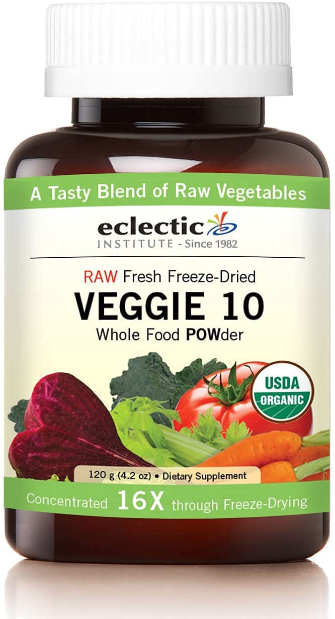 Eclectic Herb - Veggie 10 Powder | Nutritional Support for Overall Health & Wellness | Veggies & Supergreens | Add to Water & Dr