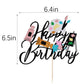 Lveud Happy Birthday Cake Topper - Painting & Drawing Board Theme