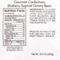 The Hampton Popcorn Company Blueberry Gummy Bears, 22 Ounce Resealable Bag, Light Blue
