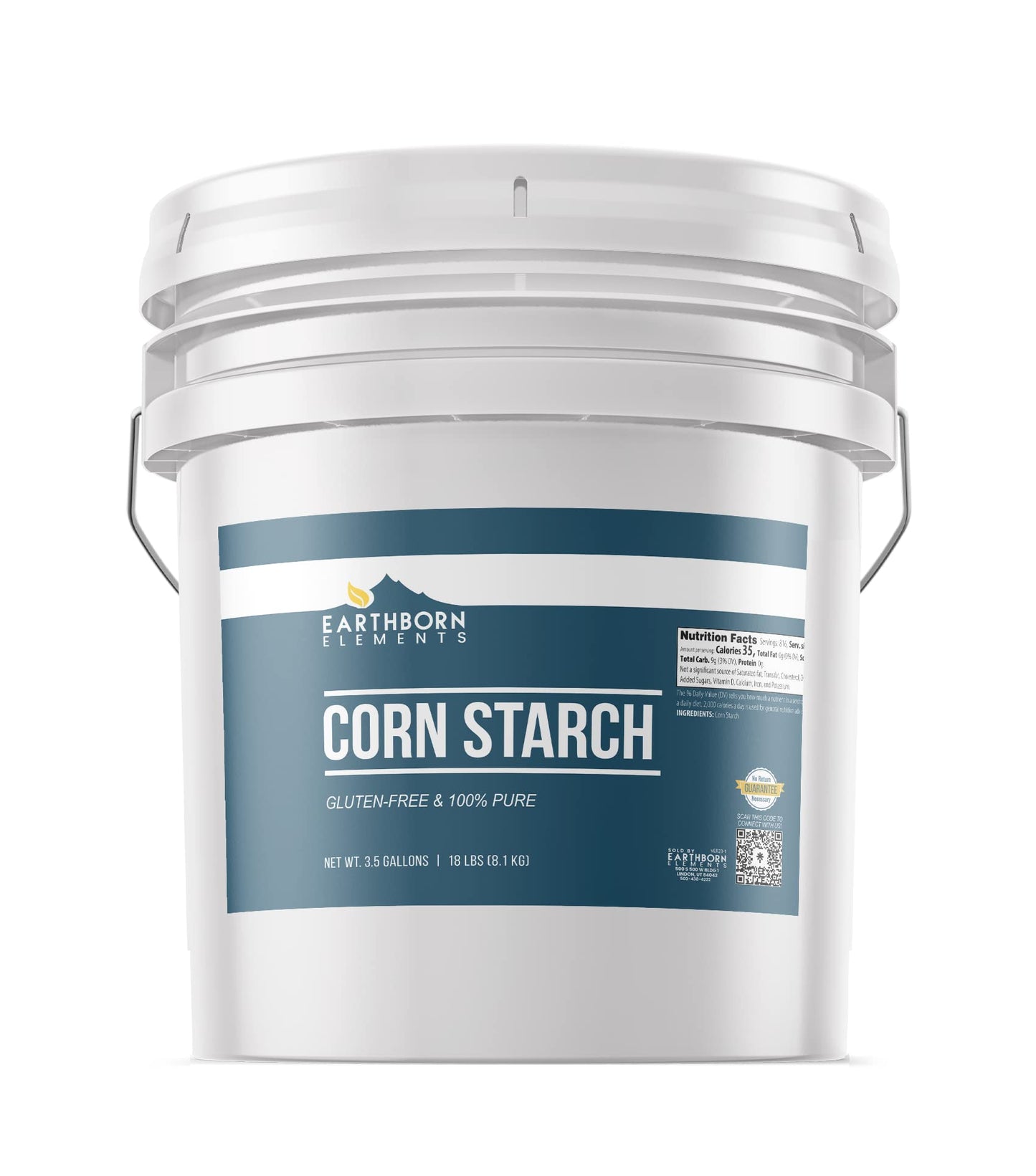 Earthborn Elements Corn Starch (3.5 Gallon), Thickener For Sauces, Soup, & Gravy