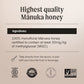 Manukora Raw Manuka Honey, Mgo 50+, New Zealand Honey, Non-Gmo, Traceable From Hive To Hand, Daily Wellness Support - 500G (1.1