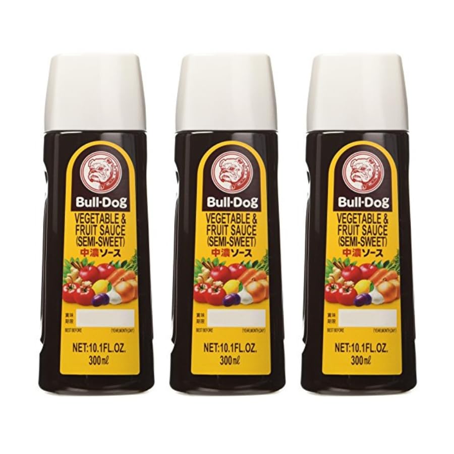 Bull-Dog Chuno Semi-Sweet Sauce, 10.1 Fl. Oz., 3 Bottles