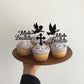YCTHUNFISH Cupcake Toppers - 24 Pack Glitter Cross Picks for Baptism and Communion Party Decorations - Gold, Paper