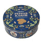 Nyakers Swedish Ginger Snaps Cookies - Organic Vegan Dairy-Free - 14.11 Ounce - Gift Tin for Birthday or Christmas - Blue