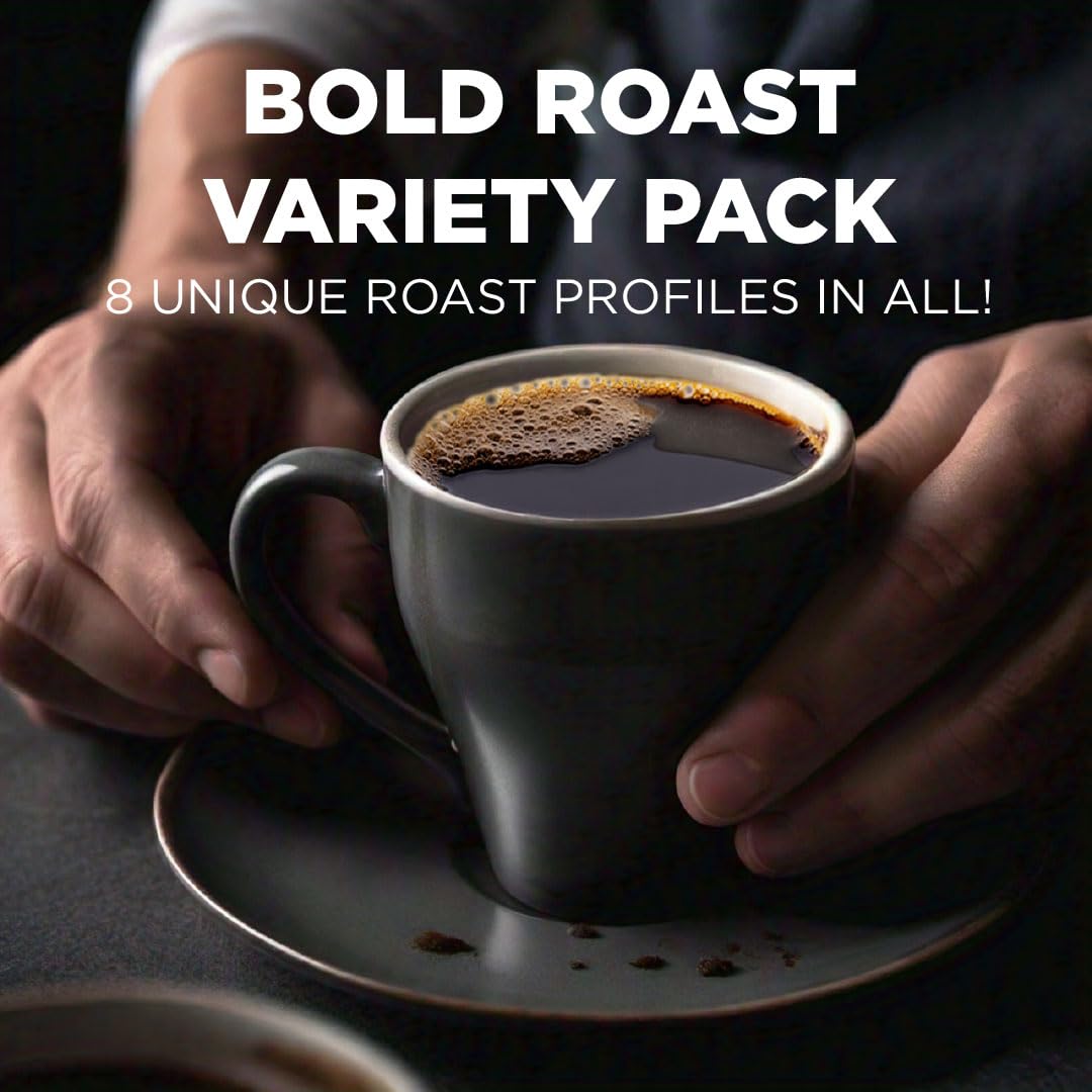 Maud'S Bold Dark Roast Coffee Pods Variety Pack, 40 Ct | 8 Assorted Coffee Flavors | 100% Arabica Dark Roasted Coffee | Solar En