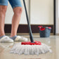 4 Pack Spin Mop Replacement Head - Includes 1 Rotating Mop Base - Easywring Mop Refills Compatible With O Ceda Mop Replace Head,
