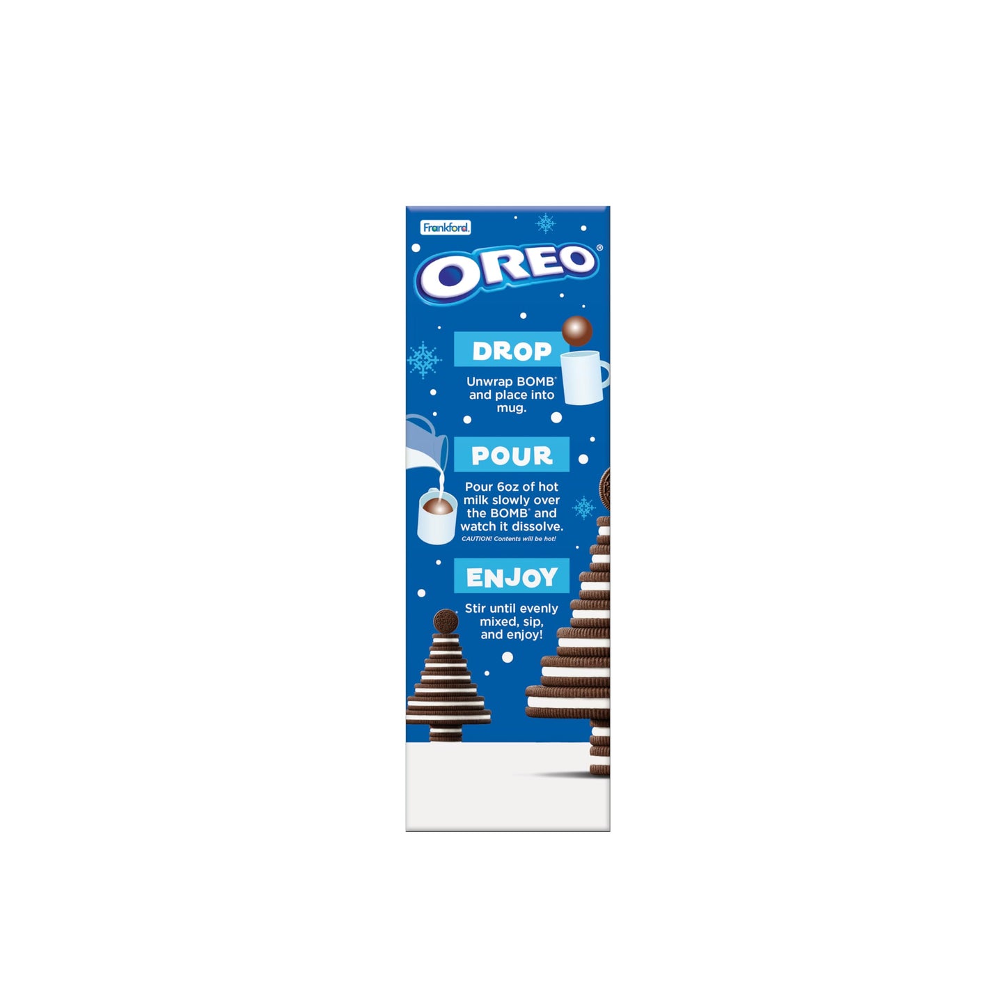 Oreo Hot Chocolate  , Holiday Gift Set, 3 Count Stocking Stuffer, 3.7 Oz