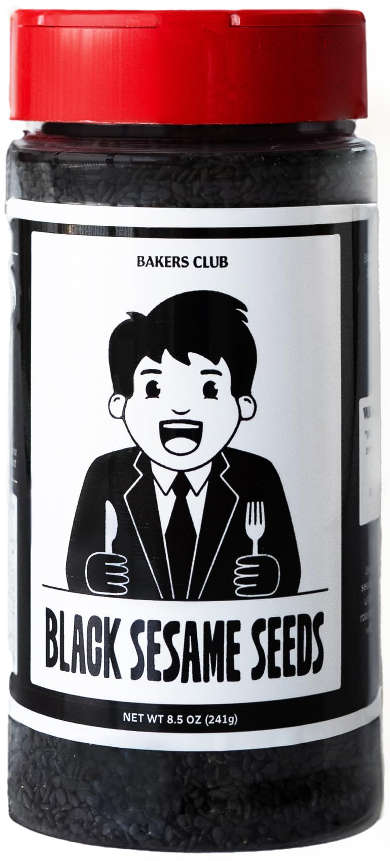 BAKERS CLUB Premium Black Sesame Seeds - Kosher, Gluten Free, 8.5oz