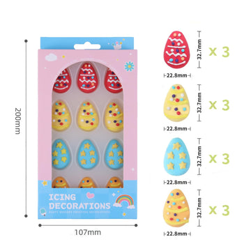 Edible Easter Cookie Decorations Easter Eggs Sprinkles For Cupcakes, Cake, Macaron, Cookies, And Cakecicles Decorating