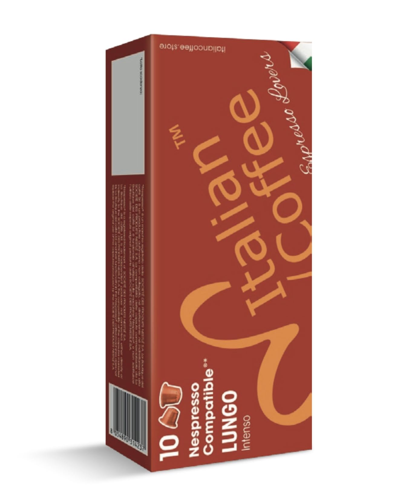 Italian Coffee for Espresso Lovers pods compatible with Nespresso Original machines  Italian Expresso capsules (100 Lungo regular pods  100 Count (Pack of 1))