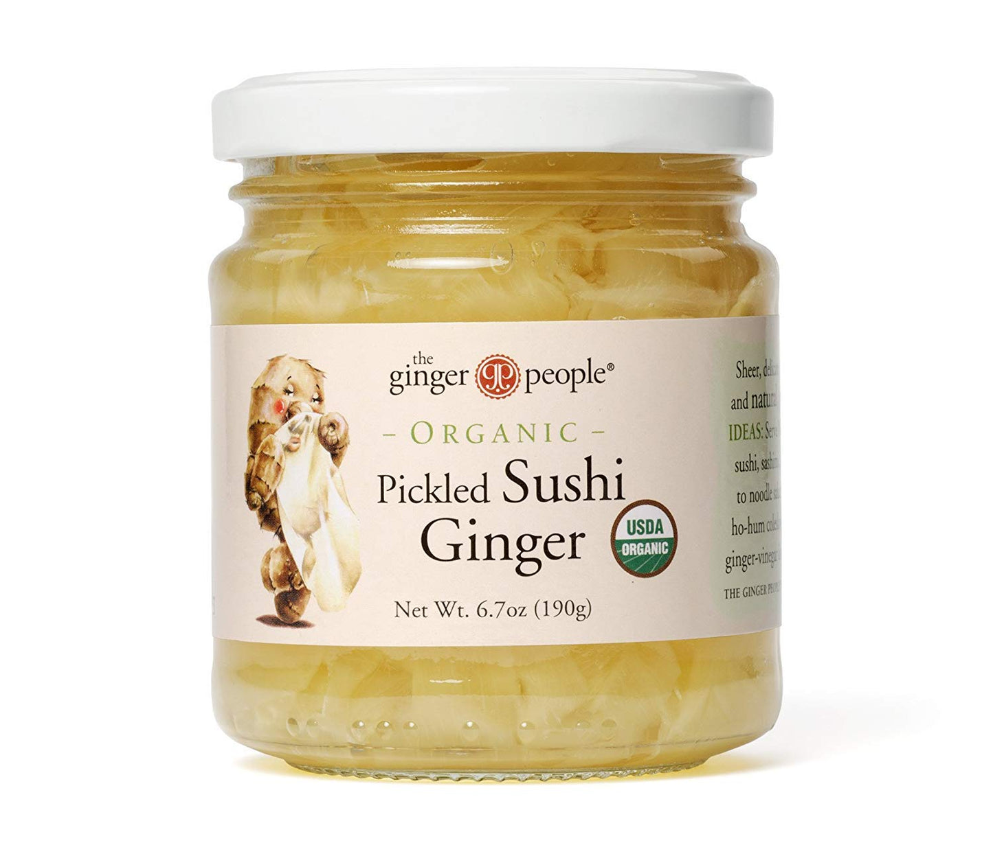 GINGER PEOPLE GINGER SUSHI PICKLED, 6.7 OZ ( Pack of 4)