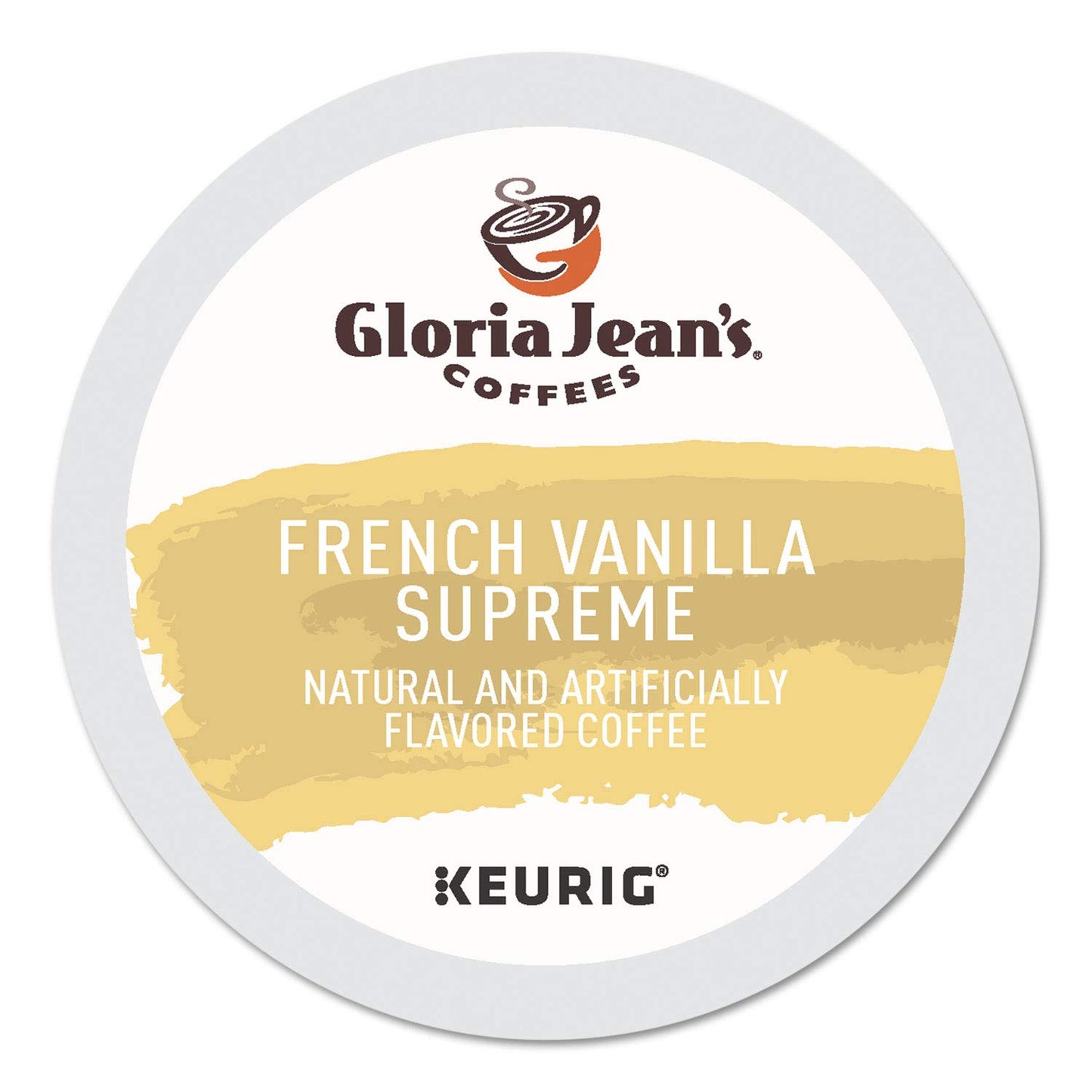 Gloria Jeans Coffees French Vanilla Supreme K-Cup Portion Pack for Keurig, 24 Count, White, Model 60051-046