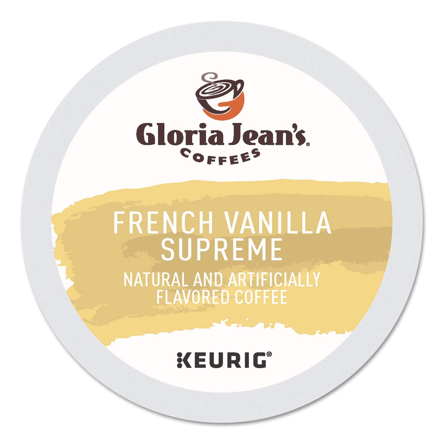 Gloria Jeans Coffees French Vanilla Supreme K-Cup Portion Pack for Keurig, 24 Count, White, Model 60051-046
