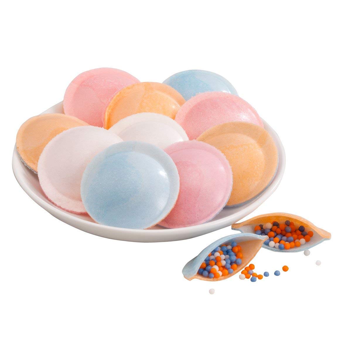 Fruidles Satellite Wafers Flying Saucer Candy with Candy Beads, 8 Ounce, Assorted Colors, 48-Count