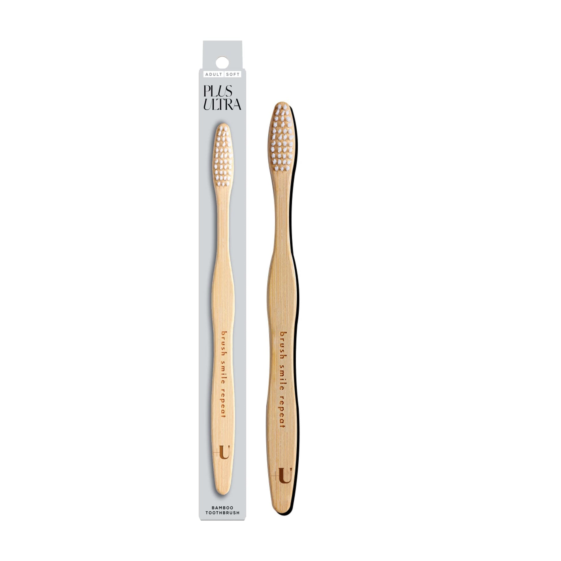 Plus Ultra Bamboo Toothbrush - Bpa Free Soft Bristle Toothbrush For Adults - Dentist-Approved All-Natural Toothbrush With Brush 