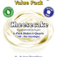 Gramzero Cheesecake Sugar Free Pudding Mix 6-Pack, Great For Nutrition Club Meal Replacement Shakes, Low Calorie Dessert, Stevia