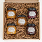 La Vieja Fabrica Fruit Spread Gift Box – Includes Sweet Orange, Peach, Apricot, Raspberry & Strawberry Jam – 9.9 Oz (5 Jars)