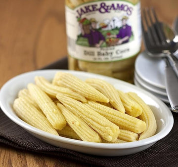 Jake & Amos Pickled Dill Baby Corn / 2 - 16 Oz. Jars