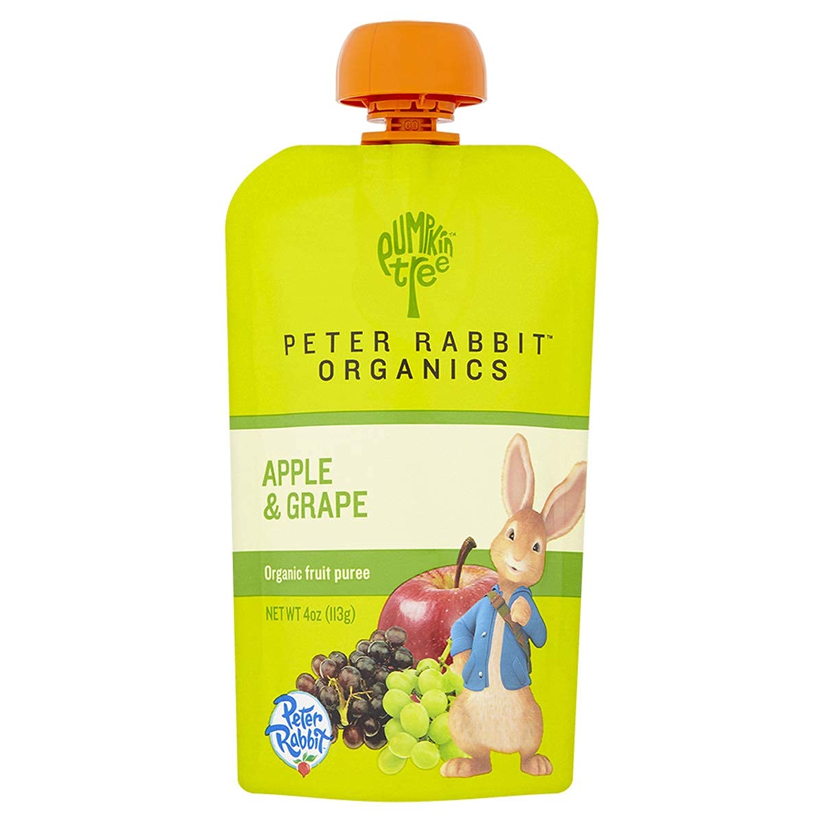 Peter Rabbit Organics Puree Fruit Apple Grape, 4 Oz
