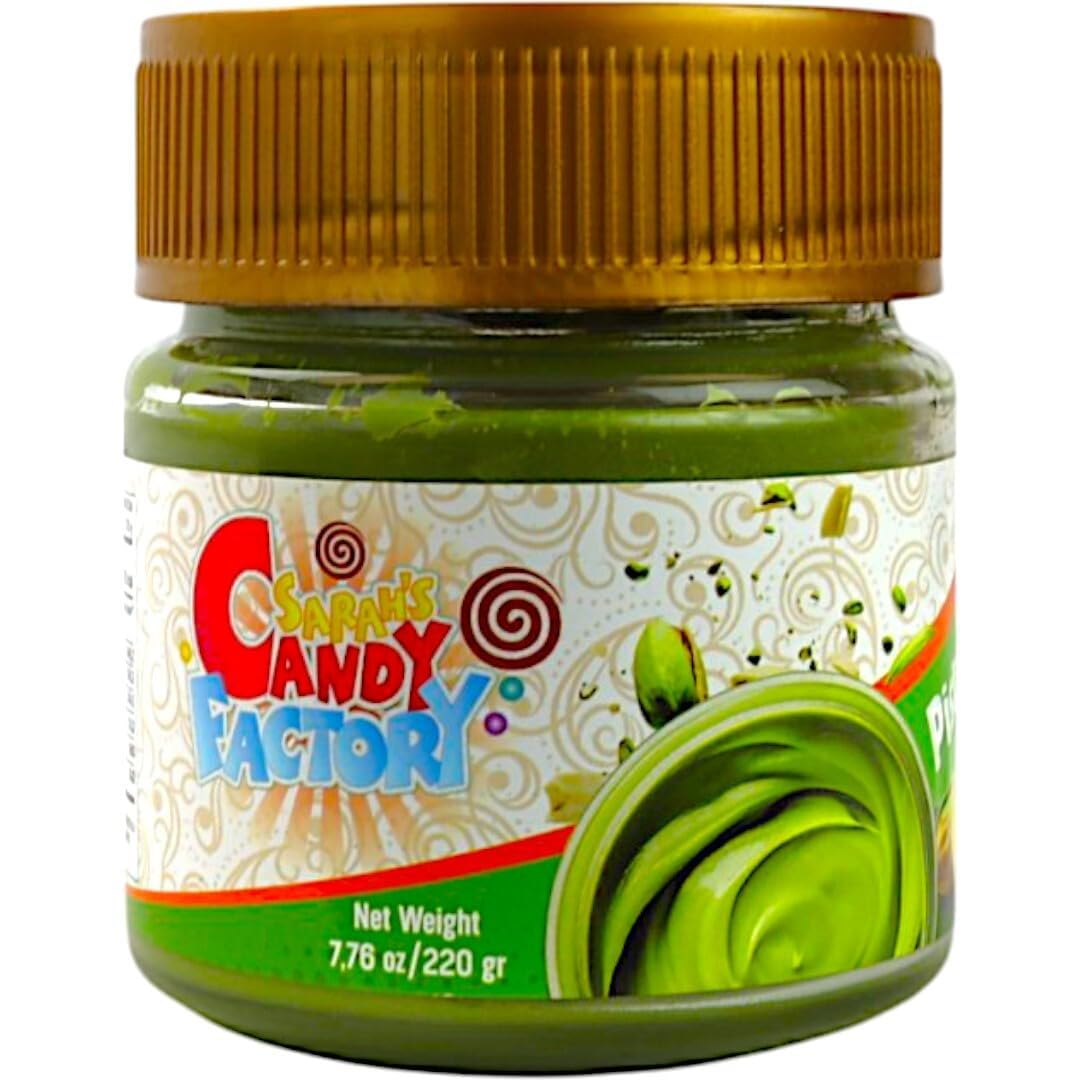 Pistachio Butter Spreadable Cream  7.75 Oz (220 Gr) In Glass Jar  30% Pistachios  For Dubai Chocolate  Rich & Nutty Cream Spread  Knafeh And Chocolate Bars