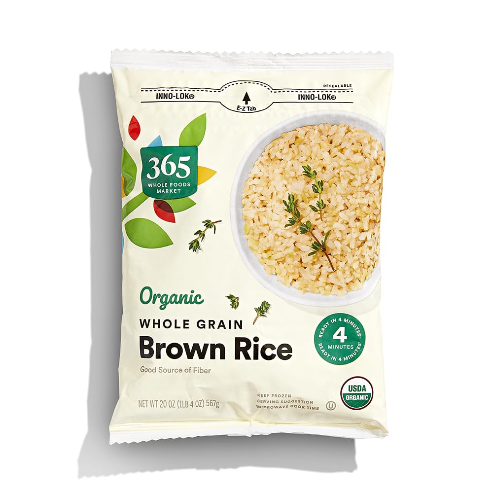365 by Whole Foods Market, Organic Brown Rice Whole Grain, 20 oz, (Frozen)