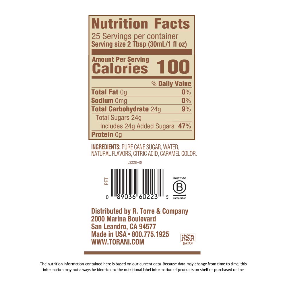 Torani Puremade Syrup, Pumpkin Spice, 25.4 Ounces (Pack Of 4)