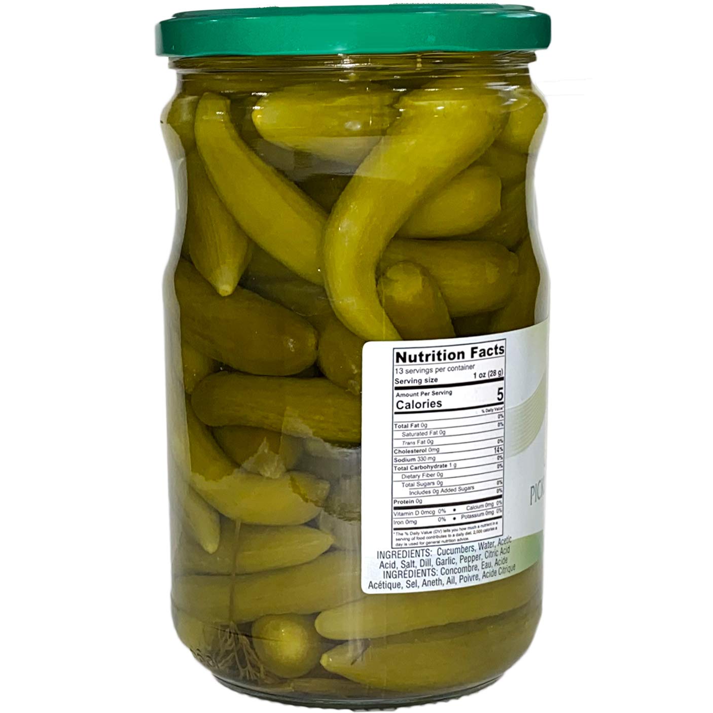 Zarrin - Pickled Midget Cucumber Cornichons, (4 Pack) 23.3 Oz X 4