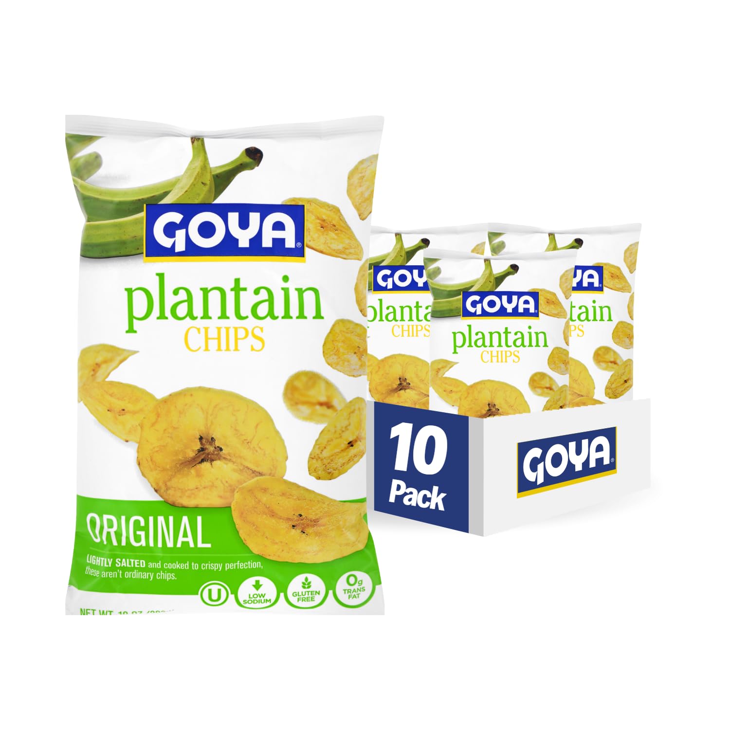 Goya Foods Plantain Chips, 10 Ounce (Pack of 10)