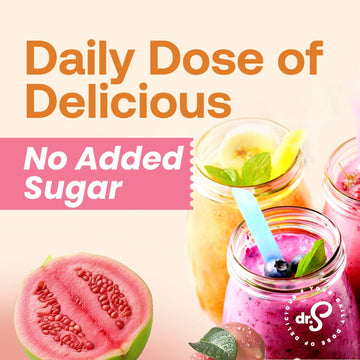 Dr. Smoothie 100% Crushed Guava & Passion Fruit - No Added Sugar, Made With Real Fruits/Fruit Juice - Vegan, No Artificial Color