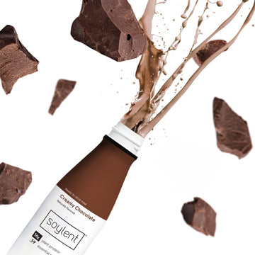Soylent Creamy Chocolate Meal Replacement Shake, Contains 16g Complete Vegan Protein, Ready-to-Drink, 11oz, 4 Pack