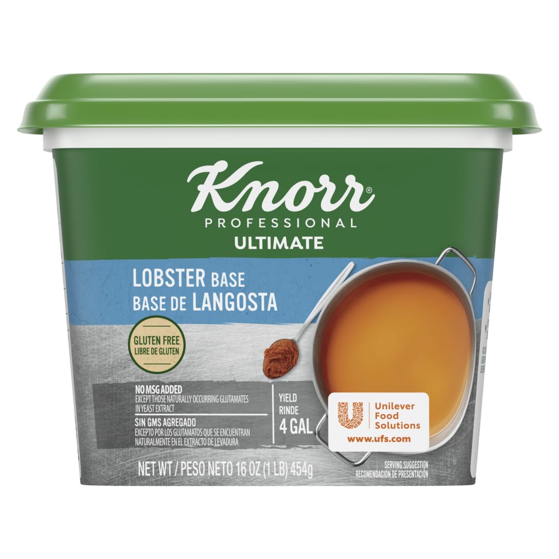 Knorr Professional Ultimate Lobster Paste Base Gluten Free, No Artificial Flavors or Preservatives, No MSG added, Colors from Na