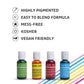 Chefmaster - Primary Colors Liqua-Gel Food Coloring Kit - Water-Based Food Coloring Gel - 4 Pack - Highly Pigmented Gel, Create Vividly Colored Desserts, Easy-To-Blend Formula - Made In The Usa