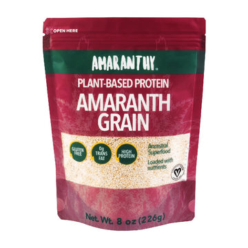 Amaranthy Amaranth Grain - High Protein - High Fiber - Gluten Free (1 Bag 8 Oz.)