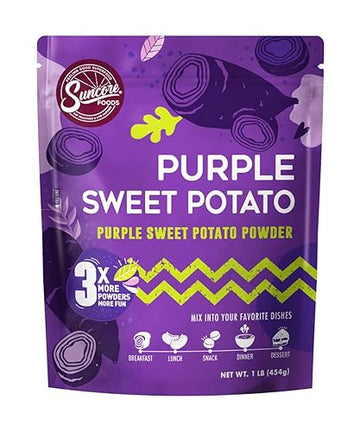 Suncore Foods Purple Sweet Potato Powder, Purple Food Coloring Powder, Gluten-Free, Non-Gmo, 16Oz (1 Pack)