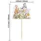 Gyufise 36Pcs Wild One Cupcake Toppers Jungle Animal One Cupcake Picks 1St Birthday Baby Shower Cake Decorations Jungle Safari T