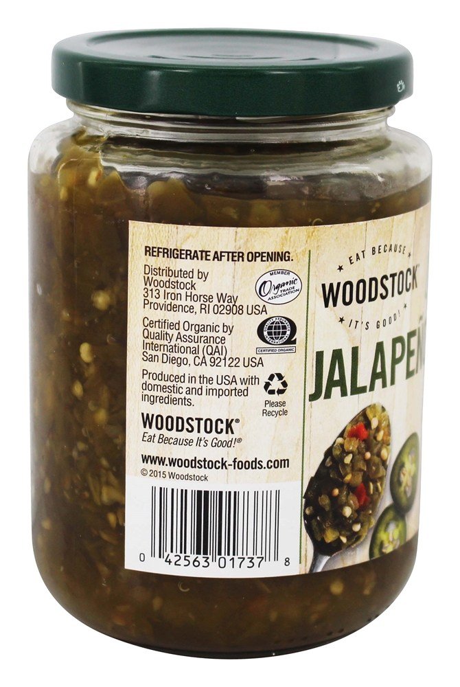 Woodstock Organic Relish Jalapeno (6X16 Oz)