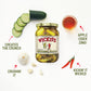 Wickles Pickles Original Pickles (6 Pack) - Spicy Garlic Pickles - Sweet & Hot Pickle Slices - Sweet, Slightly Spicy, Wickedly D