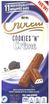 Cookies N Cream Filled Milk Chocolate Bars, Snack Snacking Food Gift Treat, 7oz Choceur Candy