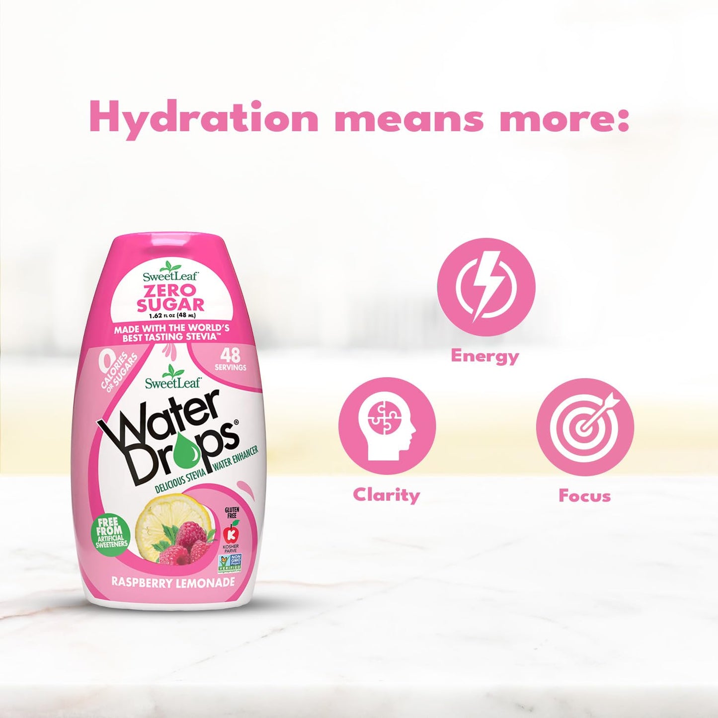 Weetleaf Water Drops, Raspberry Lemonade – Sugar-Free Water Enhancer Drops, Stevia & Monk Fruit Sweetener Water Flavoring, 1.62 Fl Oz (Pack Of 6)