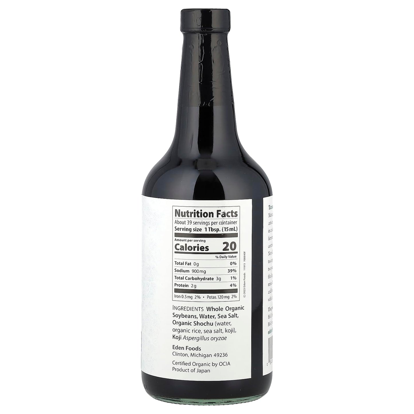 Eden Foods Organic Tamari Soy Sauce, 20 Fl Oz (591 Ml)