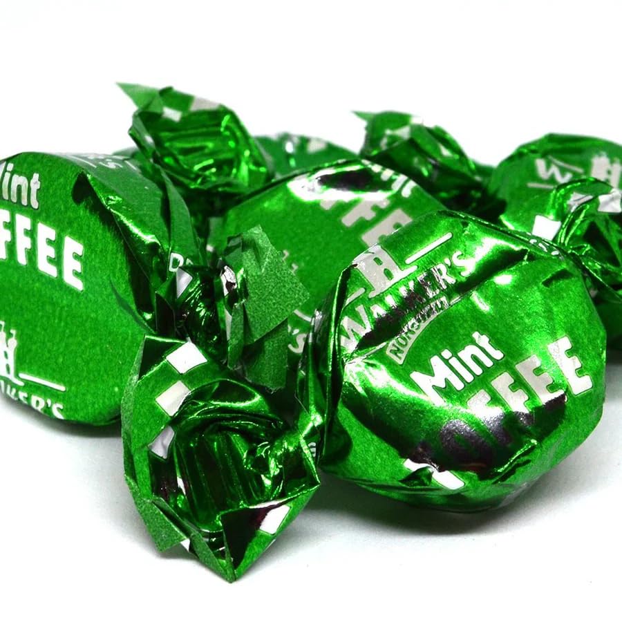 Walkers Nonsuch Mint Toffee Candy, Natural Mint Flavor, 5.29 Oz (Pack of 3), Individually Wrapped Chewy English Sweets